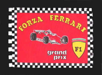 1980 1990年代 フォルツァ フェラーリ フラッグ 小 F１グッズ ミニカーの専門店 Grandprix