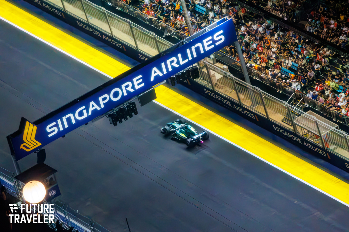観覧車から眺めたシンガポールGP周辺の景色