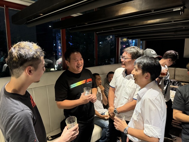 50名を超えるF1ファンが参加した交流会の会場